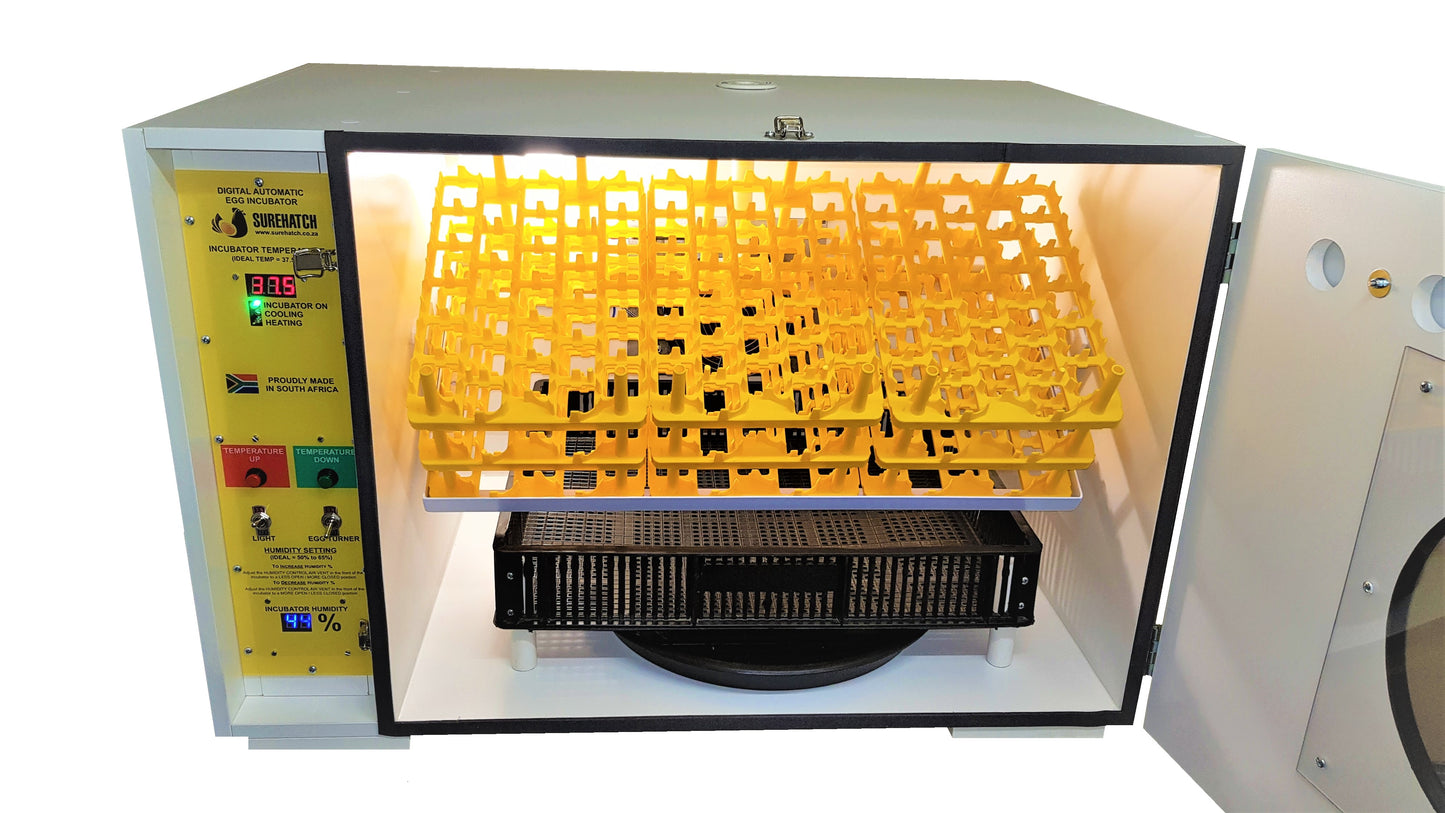 370 Egg Incubator and Hatcher - Fully Automatic Digital Surehatch SH370