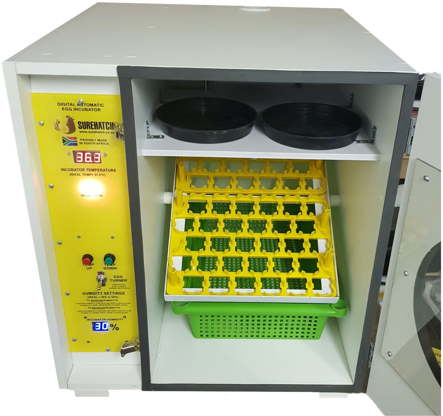 60 Egg Incubator and Hatcher - Fully Automatic Digital Surehatch SH60