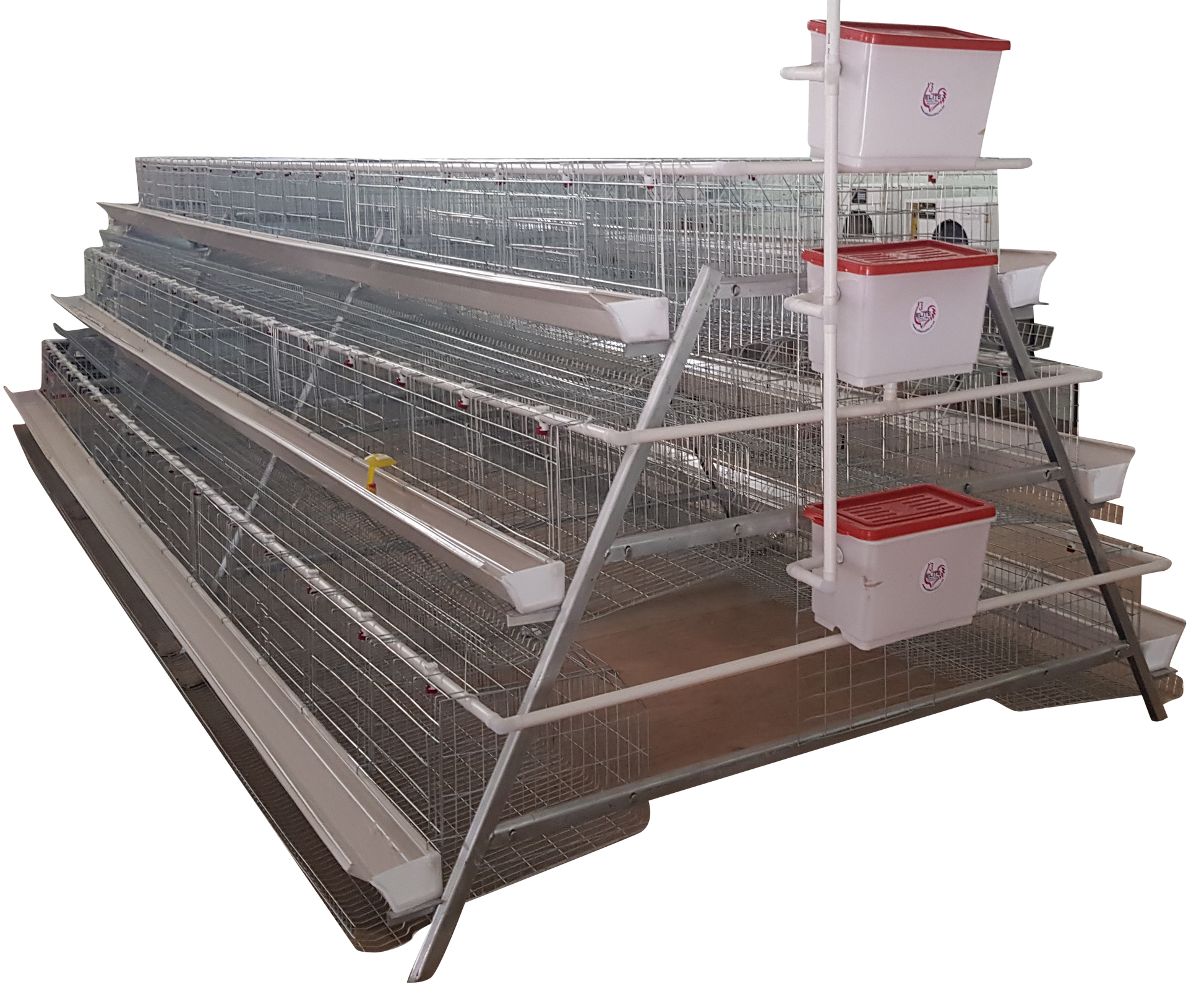 Commercial egg laying cage